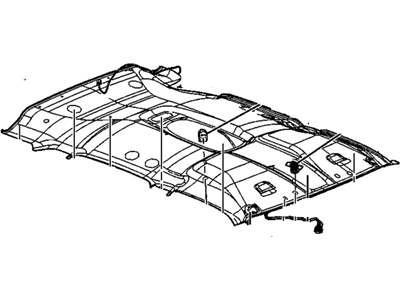 Chevy 15114787 PANEL,HEADLINING FRONT TRIM(INCLUDES 2,4,6,14,15,20-22)(SHALE)