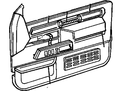 GMC 15531163 ARMREST, DOOR-LH (GRAY 82I W/YE9)