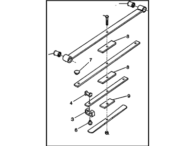 Chevy 15225513 SPRING,REAR(INCLUDES 2-11)(CODE 5513)