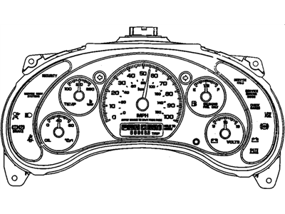 Oldsmobile 16129065 LAMP,W/SOCKET(INSTRUMENT CLUSTER)