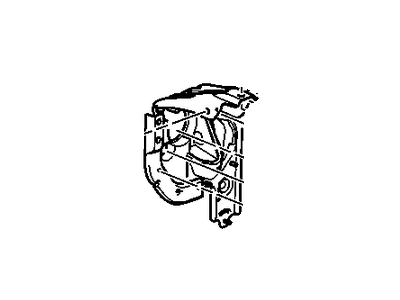 GMC 25863989 BRACKET,BRAKE & ACCELERATOR PEDAL(INCLUDES 24,26)