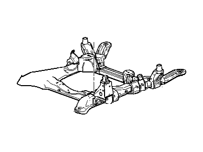 Cadillac 25807368 FRAME,DRIVETRAIN & FRONT SUSPENSION