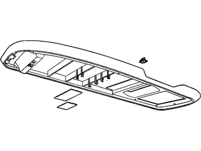 Chevy 12376614 CONSOLE,ROOF(PEWTER)