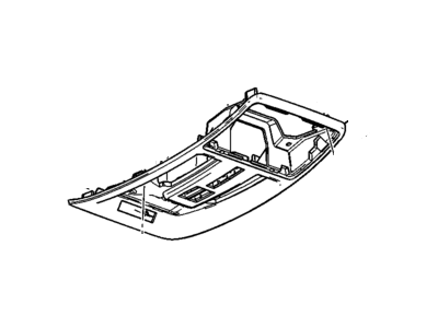 Cadillac 22893132 CONSOLE,ROOF(INCLUDES 2-5,7-19)(TITANIUM)