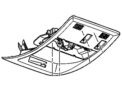 GM 22750003 Console Assembly, Roof *Cashmere