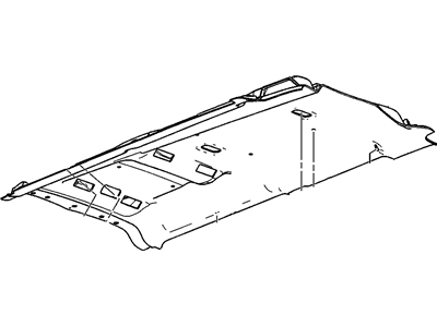 GMC 19353736 PANEL,HEADLINING REAR TRIM(SHALE)