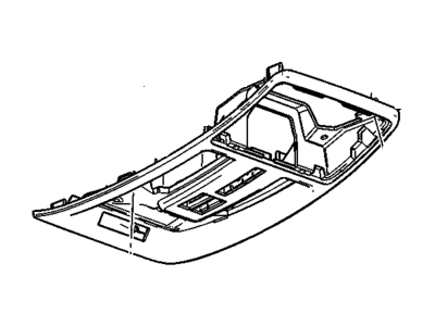 Cadillac 22770279 CONSOLE,ROOF(INCLUDES 2-5,7,11-16,19-22)(SHALE)