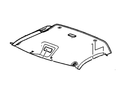 GMC 15269185 MODULE,FRONT HDLNR TRIM(INCLUDES 16-20,22,26-28,31,32,39,40)(SHALE)