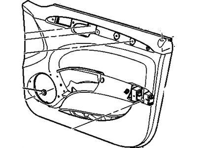 Buick 20938143 TRIM,FRONT SIDE DOOR(INCLUDES 3-12,15-21,23-34,36,37)(SHALE)