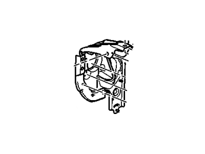 Chevy 25863989 BRACKET,BRAKE & ACCELERATOR PEDAL(INCLUDES 5,7)(LOWER PLENUM PANEL)