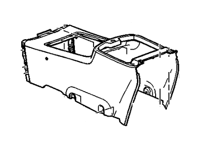 GM 22889153 Compartment Assembly, Front Floor <See Guide/Bfo> *Ebony