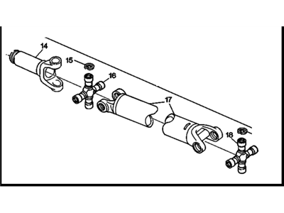 GM 15622423 Rear Propeller Shaft Assembly