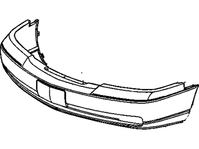 Cadillac 25678023 FASCIA,FRONT BUMPER(PAINT TO MATCH)(PRIMED)