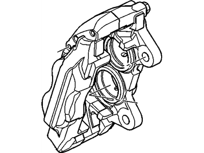 Hummer 25957943 HOUSING,FRONT BRAKE CALIPER(RED)