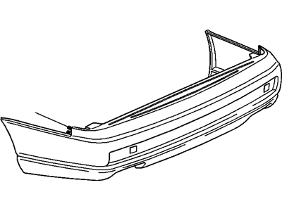 Cadillac 25678021 FASCIA,REAR BUMPER(PAINT TO MATCH)(PRIMED)