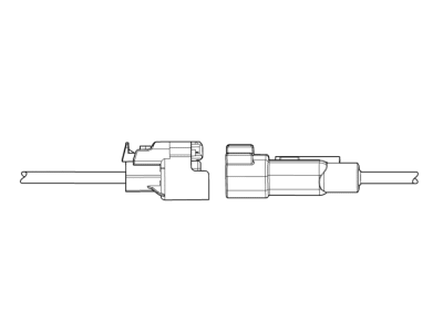 Chevy 13579002 CONNECTOR KIT,FWD LAMP WIRING HARNESS(HORN ASSEMBLY)(BLACK)(2-WAY FEMALE)(W/LEADS)(SIDE ELECTRIC CODE: P13)