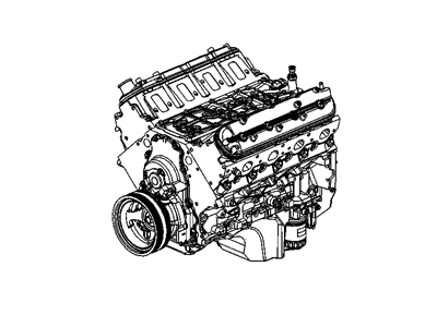 GMC 19353405 ENGINE,GASOLINE(REMANUFACTURED-NOT FOR SALE WHERE IMPORTS ARE RESTRICTED)(ALUMINUM BLOCK)