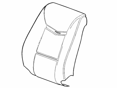 GM 84354875 Cover Assembly, Front Seat Back *Shale