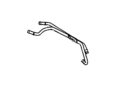 Chevy 12600226 PIPE,HEATER INLET & OUTLET(INCLUDES 23)(MOUNTED TO LEFT SIDE OF ENGINE PIPE CONNECTS TO WATER PUMP HOUSING)