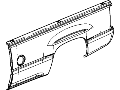 Chevy 15195678 PANEL,PICK UP BOX OUTER SIDE(PART OF 1)(W/O NUT)