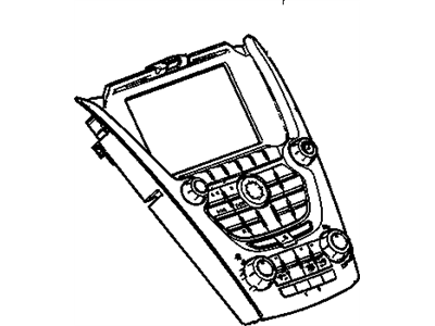 GM 84096696 Control Assembly, Amplitude Modulation/Frequency Modulation Stereo Radio *Argent