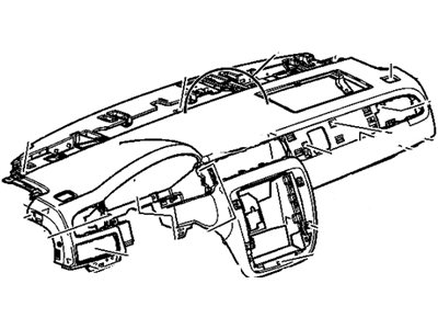 GMC 19331337 PANEL,INSTRUMENT PANEL UPPER TRIM(INCLUDES 3,48,50)(CASHMERE)