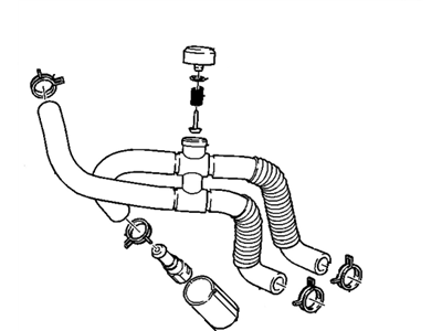 Oldsmobile 22619322 HOSE,HEATER WATER FLOW CONTROL VALVE & BYPASS(INCLUDES 1-6,8-12)