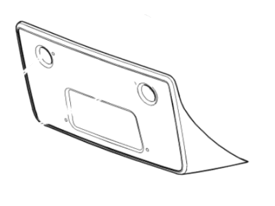 GMC 23423239 ATTACHMENT KIT,FRONT LICENSE PLATE BRACKET(INCLUDES 2,3)