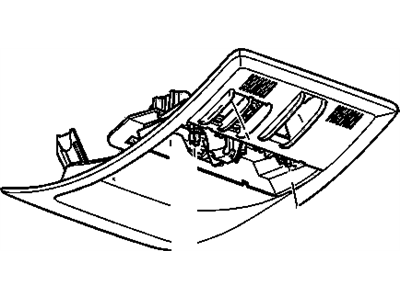 GM 22780456 Console Assembly, Roof *Light Cashmere