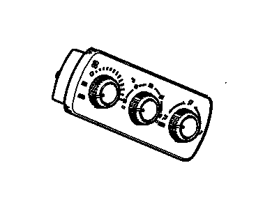 GM 15126604 Heater & Air Conditioner Control Assembly (W/ Rear Window Defogger