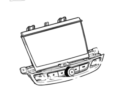 Buick 39163953 CONTROL,AMPLITUDE MODULATION/FREQUENCY MODULATION STEREO RADIO(INCLUDES 2)(JET BLACK)(LABELED 39163953)