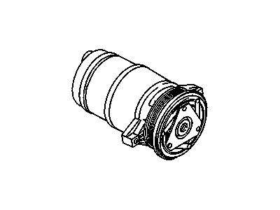 Chevy 89019368 COMPRESSOR,A/C(H6 W/CLUTCH AND O-RINGS)