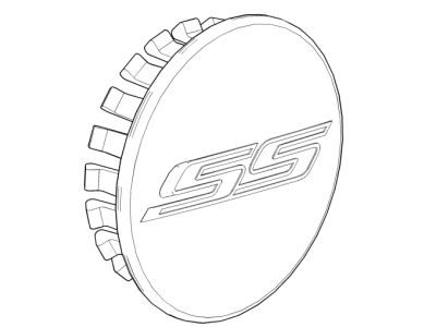 Chevy 19351757 CAP PKG,WHEEL TRIM(INCLUDES 1)(INSTALL 0.30)(SINGLE 0.021 KG)(4 PC QTY OF 23115618)