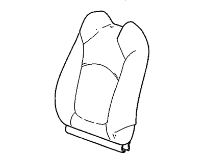 Buick 20864281 COVER,DRIVER SEAT BACK(CASHMERE)(BUILT 12/07/08 & AFTER-W/O INBOARD SIDE BOLSTER SEAM,W/CLOTH/LEATHER GUSSETS)(FOR 1ST DESIGN SEE 20782792)