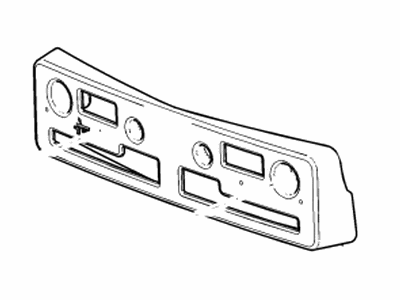 Cadillac 84288622 BRACKET,FRONT LICENSE PLATE(SINGLE USE)