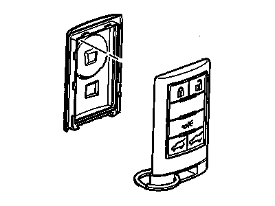 Cadillac 20869059 TRANSMITTER,REMOTE CONTROL DOOR LOCK(INCLUDES 2)(FOB #2)(W/O REMOTE ENGINE START)