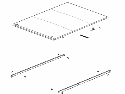 GMC 84177626 ATTACHMENT KIT,PICK UP BOX COVER LATCH STRIKER BRACKET(INCLUDES 21-23)(17.090)(SERVICEABLE COMPONENTS OF COVER PACKAGES)