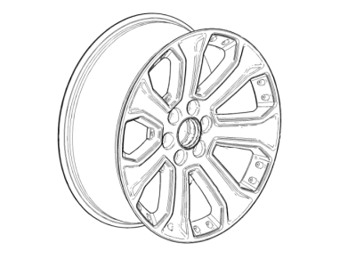 Cadillac 20984065 WHEEL,FRONT & REAR(22 X 9.0)(5.803)(SERVICEABLE COMPONENT OF ACCESSORY PKG 19301190)