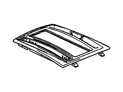 Cadillac 25759223 PLATE,FRONT FLOOR CONSOLE TRANS SHIFT OPENING TRIM(INCLUDES 24)(NEUTRAL)