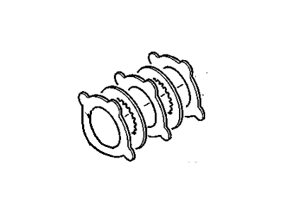 Chevy 23159378 DISC SET,LOCKING DIFFERENTIAL CLUTCH(INCLUDES 16,17)