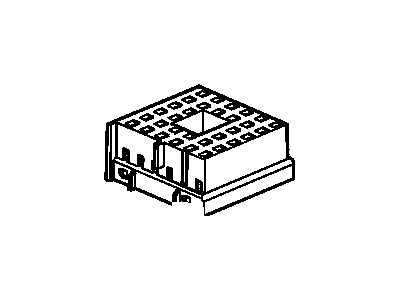 GMC 15319897 CONNECTOR,BLOCK-ACCESSORY WIRING JUNCTION(PART OF 1)(GRAY)(68-WAY FEMALE)(W/O LEADS)