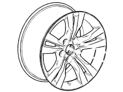 Cadillac 23488399 WHEEL (KIT),ALUMINUM(INSTALL 0.30)(18X9.5J)(50.76 KGS)(REAR WHEELS)(INCLUDES LABEL & INSTRUCTIONS)