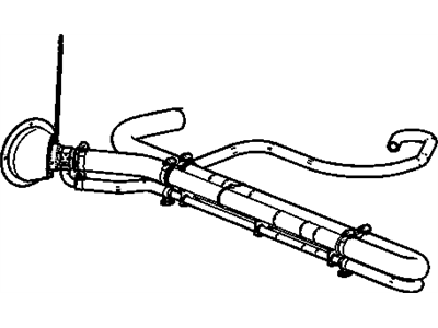 Chevy 22788094 PIPE,FUEL TANK FILLER(INCLUDES 2-14,16,17)(ASSEMBLY)