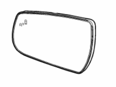 Chevy 23177348 MIRROR,OUTSIDE REAR VIEW (REFLECTOR GLASS & BACKING PLATE)(PART OF 3)