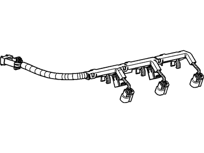 Cadillac 12596182 HARNESS,FUEL INJECTOR WIRING(INCLUDES 2)(IF REPLACE 12584312 MAY NEED TO INSTALL BRACKET  FROM HARNESS.)