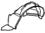 GM 25678179 Fender Liner, Front Inner Driver Side GM 25678179 Fender Liner, Front Inner Driver Side