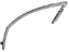 GM 22605805 Run Channel, Black, Front Driver Side GM 22605805 Run Channel, Black, Front Driver Side