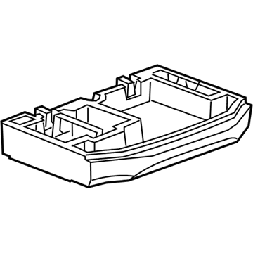 GM 22844337 Support, Rear Compartment Floor Panel Trim