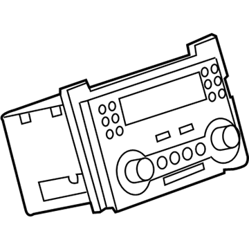 GM 15892759 Radio Assembly, Amplitude Modulation/Frequency Modulation Stereo & Clock & Audio Disc