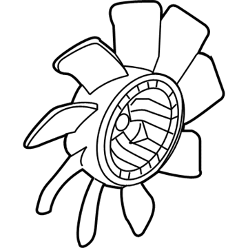 Cadillac 25767915 Fan Blade